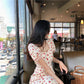 Cherry Puff Sleeve Dress - Cherry Bomb