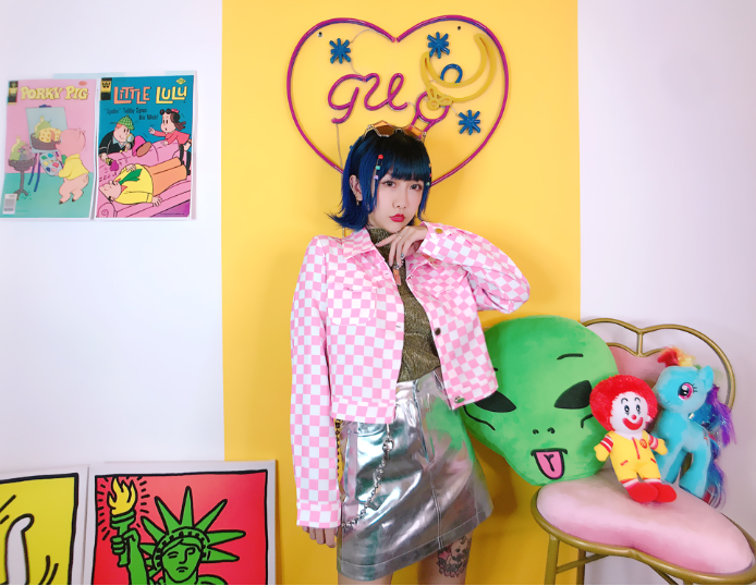 Checkerboard Plaid Jacket - Cherry Bomb