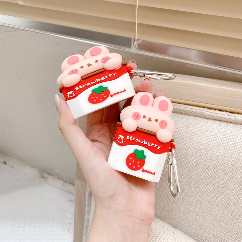 Cute Strawberry Earphone Case - Cherry Bomb