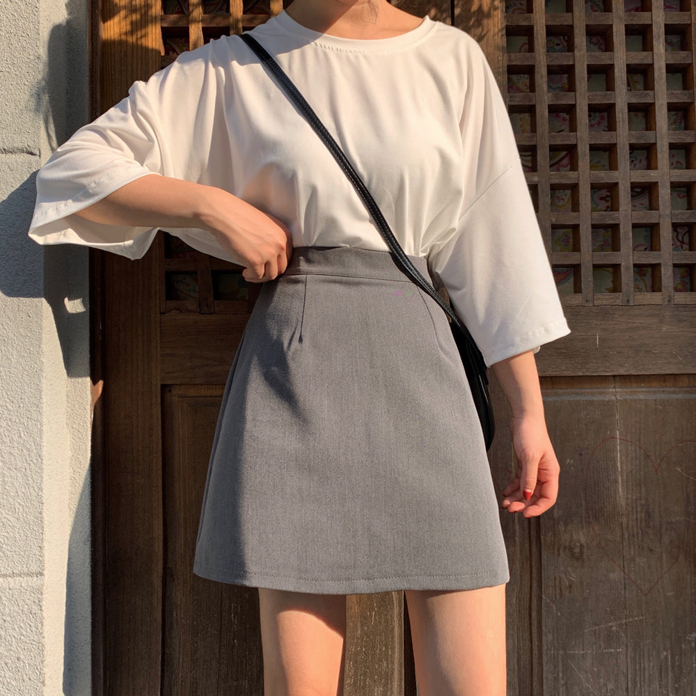 Trendy Basic Skirt - Cherry Bomb