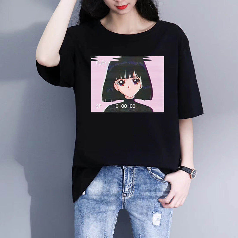 Sailor Saturn | Sailor Moon Retro Vaporwave T-shirt - Cherry Bomb