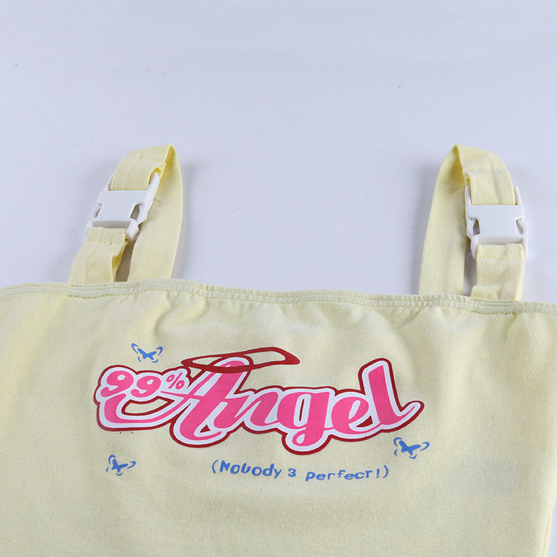 Angel Top with Buckle Straps - Cherry Bomb