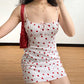 Strawberry Print Dress - Cherry Bomb