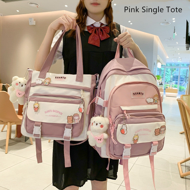 Stylish Fashion All-match Backpack - Cherry Bomb