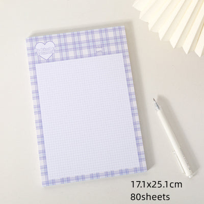 Kawaii Grid Memo Note Pads - Cherry Bomb