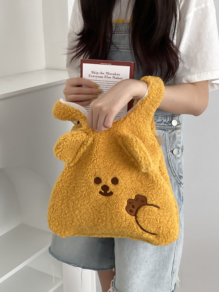 Fluffy Cute Bear Handbag - Cherry Bomb