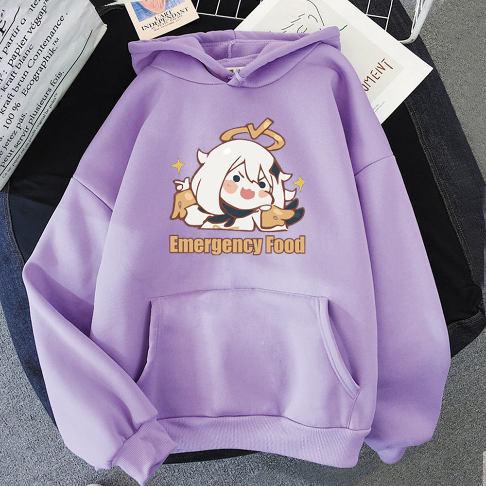 Paimon Emergency Food Hoodie - Cherry Bomb