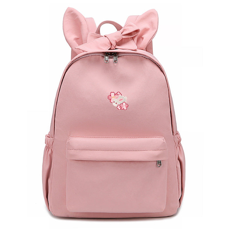 Bunny Ears Backpack with Sakura | Cherry Blossom Embroidery - Cherry Bomb