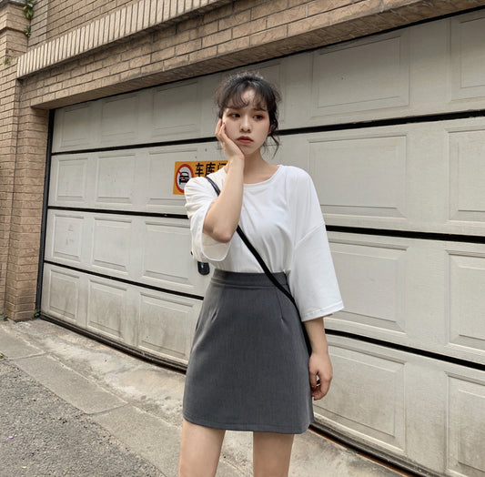 Trendy Basic Skirt - Cherry Bomb