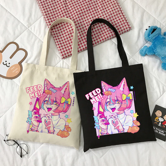 Harajuku Anime Canvas Bag - Cherry Bomb