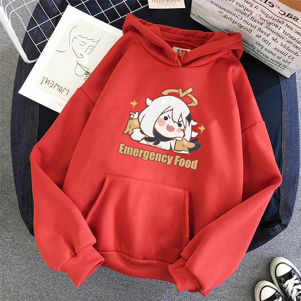 Paimon Emergency Food Hoodie - Cherry Bomb