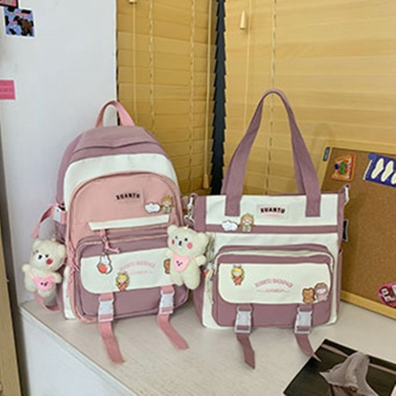Stylish Fashion All-match Backpack - Cherry Bomb