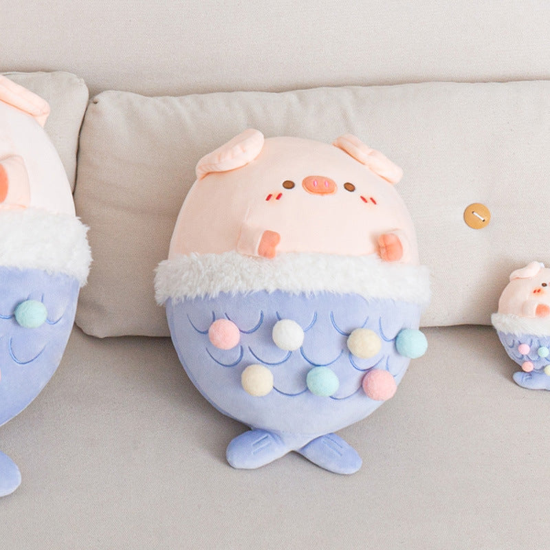 Mermaid Piggy Plush - Cherry Bomb