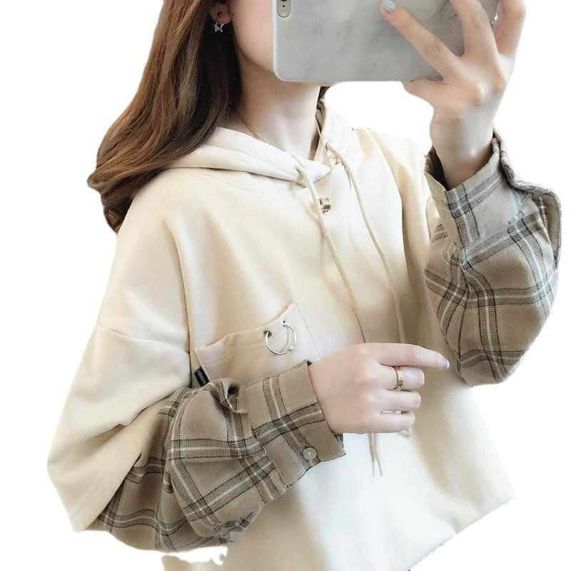 Trendy Oversized Long-sleeved Hoodie - Cherry Bomb