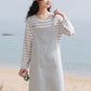 Loose Denim Overall Dress Two-piece - Cherry Bomb