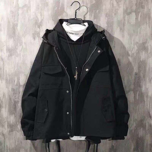 Casual Functional Style Jacket - Cherry Bomb