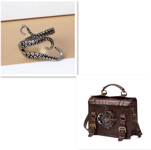 Steampunk Industrial Shoulder Bag