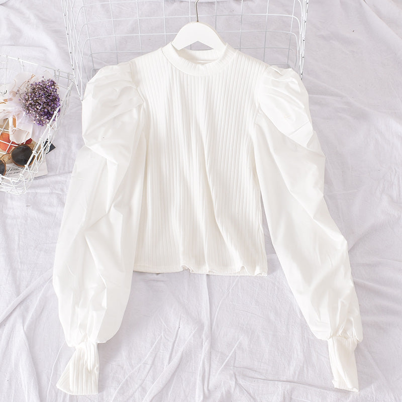 Bubble Sleeve Shirt - Cherry Bomb