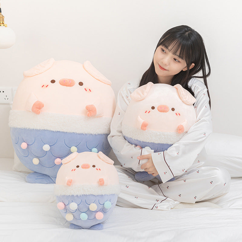 Mermaid Piggy Plush - Cherry Bomb