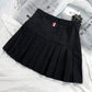 Preppy Style Pleated Skirt - Cherry Bomb