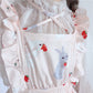 Strawberry Bunny Ruffled Dress Set - Cherry Bomb