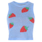 Sweet Strawberry Knit Sweater Vest