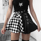 Checkered Gothic Mini Skirt