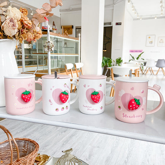 Heart Strawberry Mug - Cherry Bomb