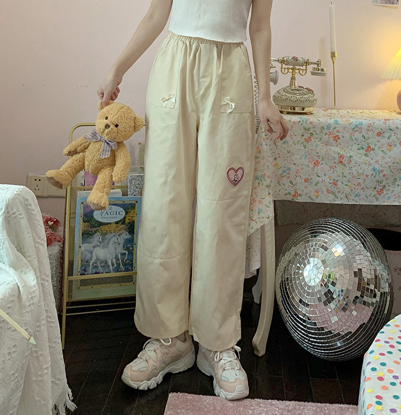 Sweet Soft Wide Leg Pants - Cherry Bomb