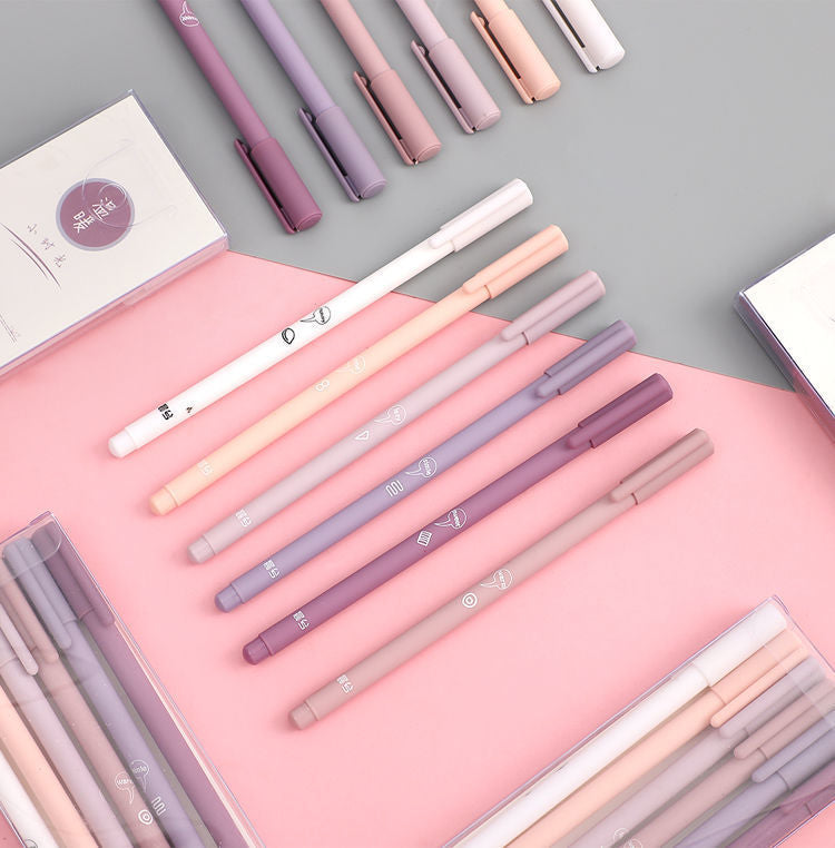 Pastel Gradient Pens | Black ink - Cherry Bomb