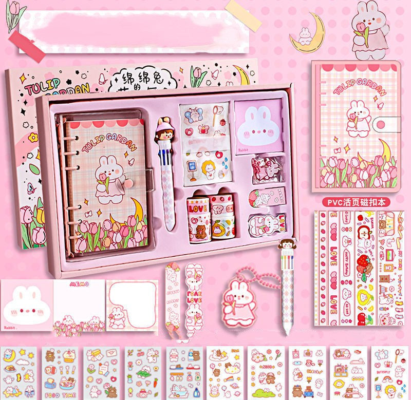 Kawaii Journal Stationary Kit - Cherry Bomb