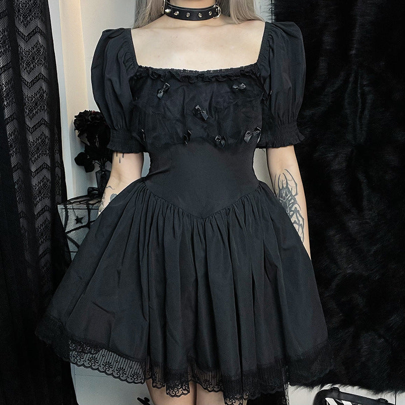Sweet Dark Vintage Dress - Cherry Bomb