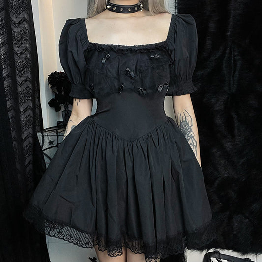 Sweet Dark Vintage Dress - Cherry Bomb