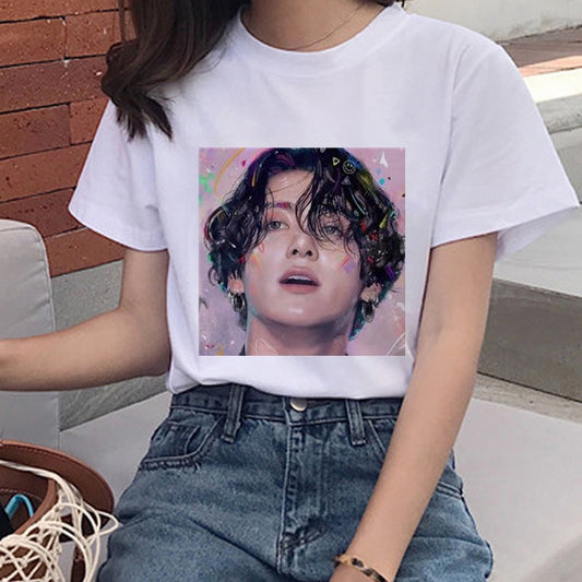 BTS Fan Abstract Design T-shirt