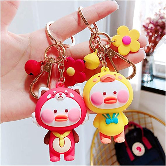 Kawaii Duck Doll Keychain Pendant