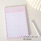 Kawaii Grid Memo Note Pads - Cherry Bomb