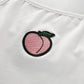 Peach Embroidery White Bodysuit