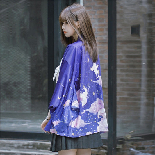 Astro Cat Angel Kimono