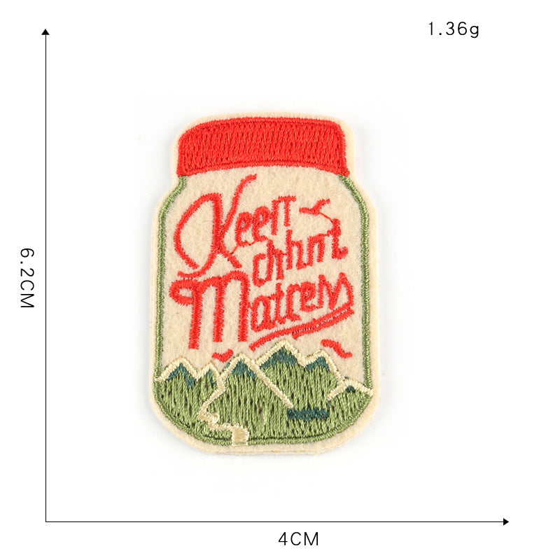Summer Embroidery Patches - Cherry Bomb