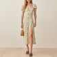 Vintage Casual Slit Dress