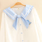 Vintage Sailor White Blouse - Cherry Bomb