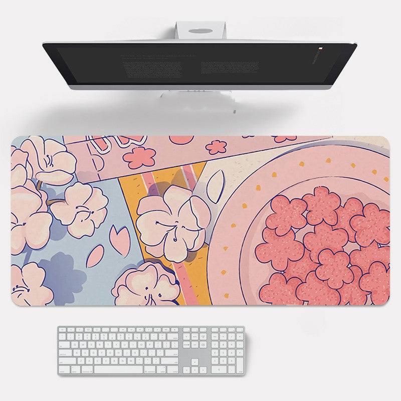 Sakura Desk and Gaming Mat - Cherry Bomb