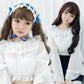 Chiffon Lace Blouse - Cherry Bomb
