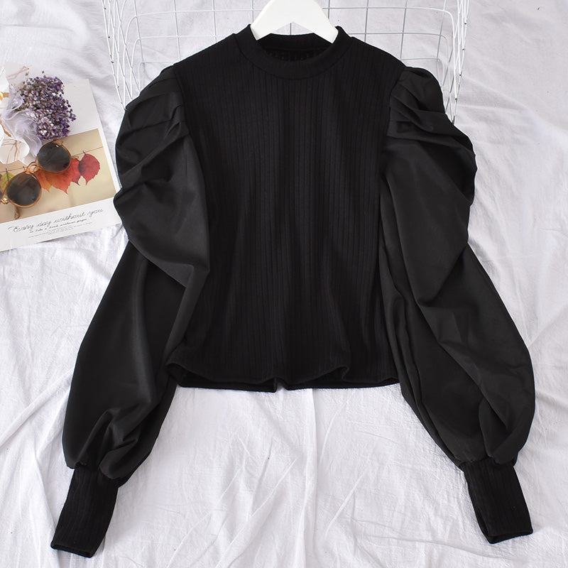 Bubble Sleeve Shirt - Cherry Bomb