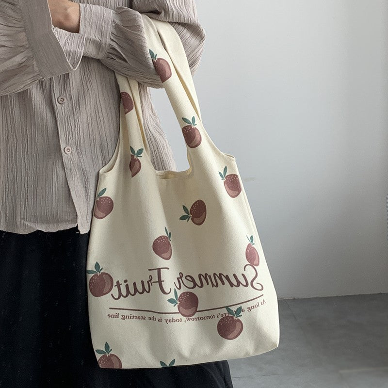 Simple Casual Tote Bag - Cherry Bomb