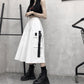 Edgy Skirt with Thin Pockets - Cherry Bomb