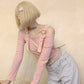 Love Strap Luck Japanese Embroidered Top