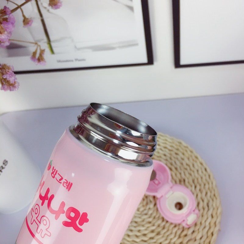Strawberry Print Stainless Steel Thermos - Cherry Bomb