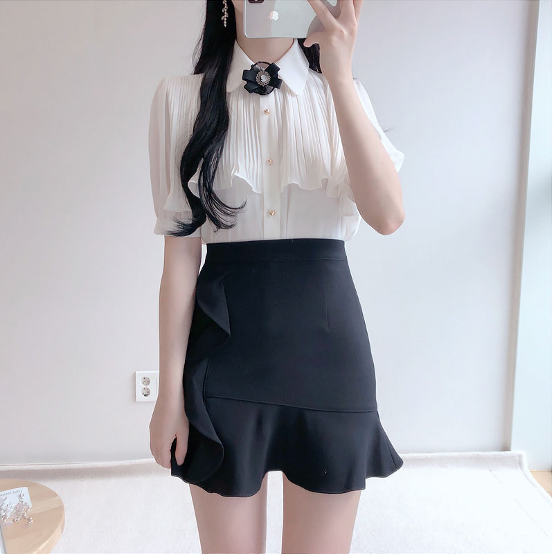 Chiffon Vintage Blouse - Cherry Bomb