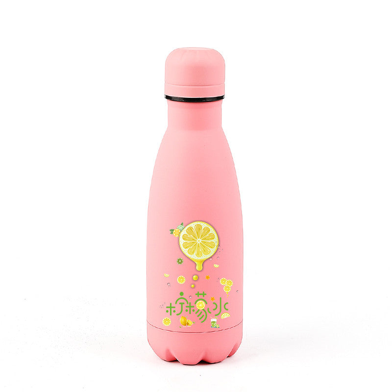 Cute Japanese Stainless Steel Bottle - Cherry Bomb
